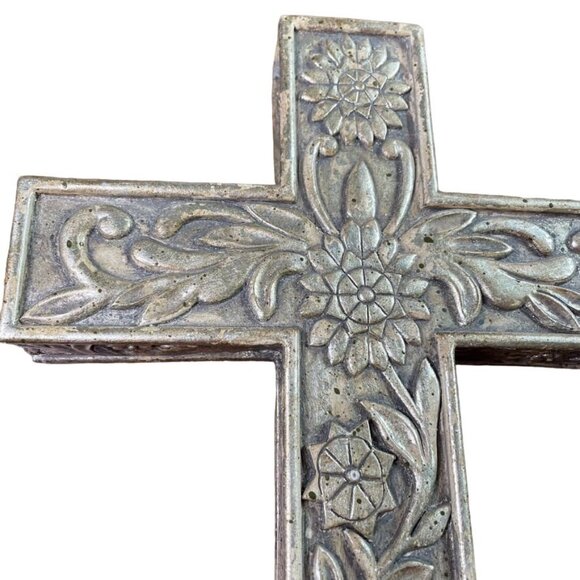 Jane Seymour Coral Canyon Cross Crucifix Wall Hanging Hollywood Regency Art u - Picture 2 of 7